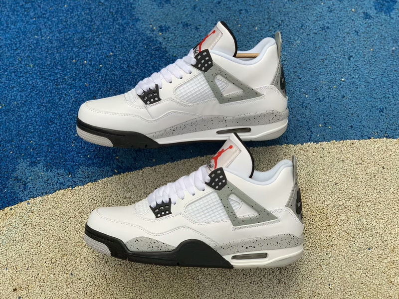 Authentic Air Jordan 4 White Cement women